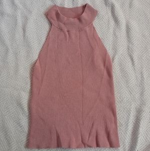Women's tank top salmon ribbed
